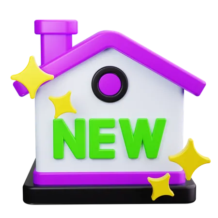 Nuevo hogar  3D Icon