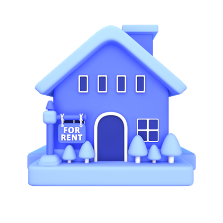 Casa para alugar  3D Icon