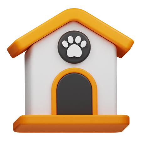 Casa de mascotas  3D Icon