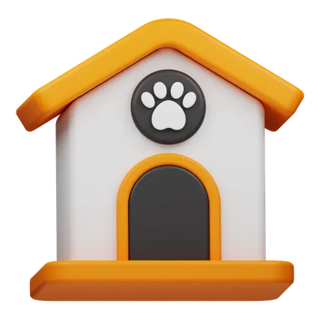 Casa de mascotas  3D Icon