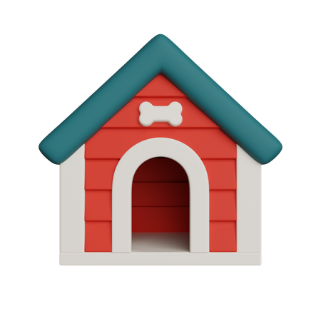 Casa de mascotas  3D Icon