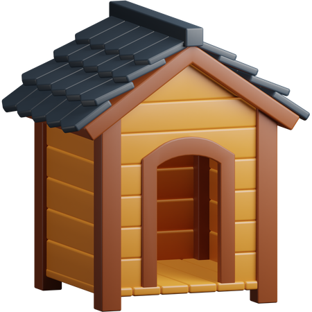 Casa de mascotas  3D Icon