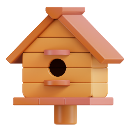 Casa del pájaro  3D Icon