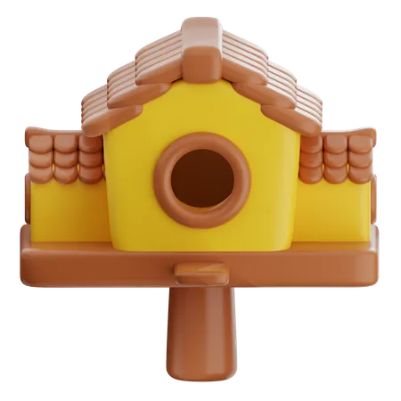 Casa del pájaro  3D Icon