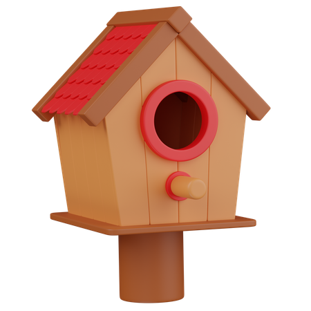 Casa del pájaro  3D Icon