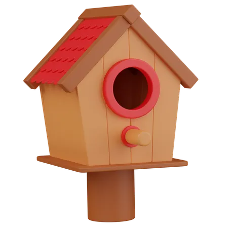 Casa del pájaro  3D Icon