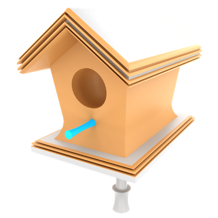 Casa del pájaro  3D Icon