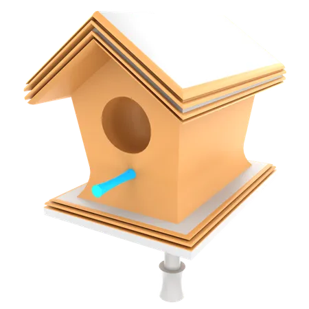 Casa del pájaro  3D Icon