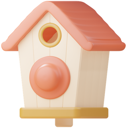 Casa del pájaro  3D Icon