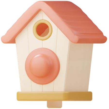 Casa del pájaro  3D Icon