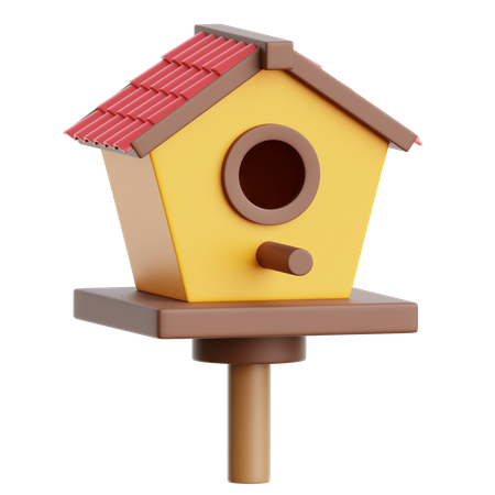 Casa del pájaro  3D Icon