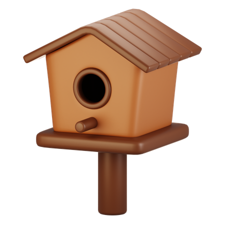 Casa del pájaro  3D Icon