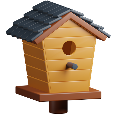 Casa del pájaro  3D Icon