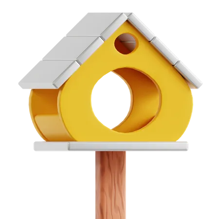 Casa del pájaro  3D Icon