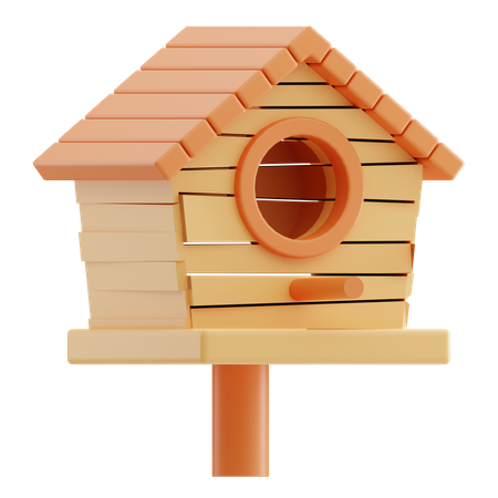 Casa del pájaro  3D Icon