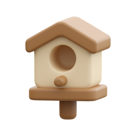 Casa del pájaro  3D Icon