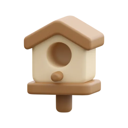 Casa del pájaro  3D Icon