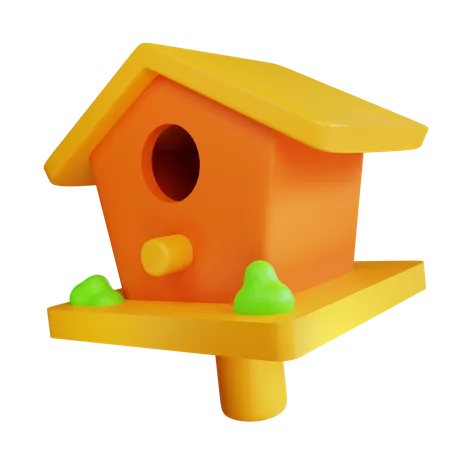 Casa del pájaro  3D Icon