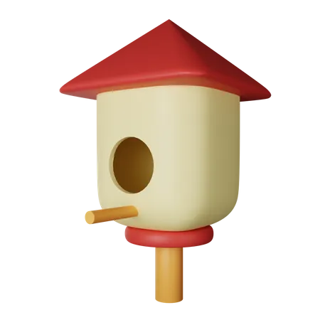 Casa del pájaro  3D Icon