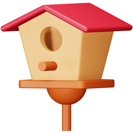 Casa del pájaro  3D Icon