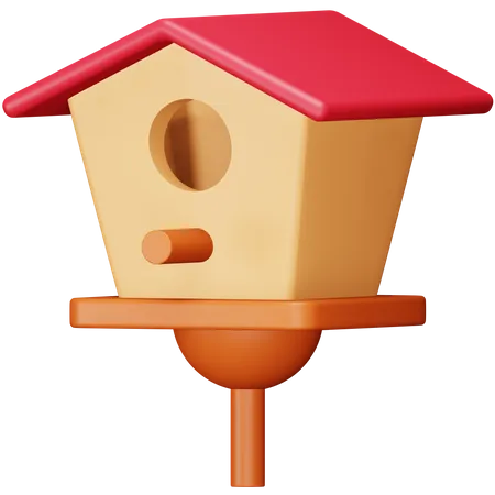 Casa del pájaro  3D Icon