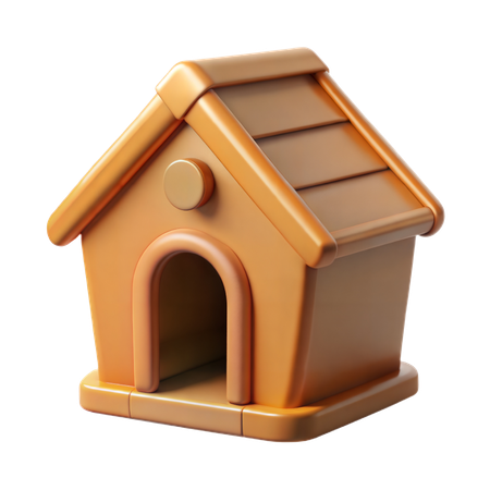 Casa de perro  3D Icon