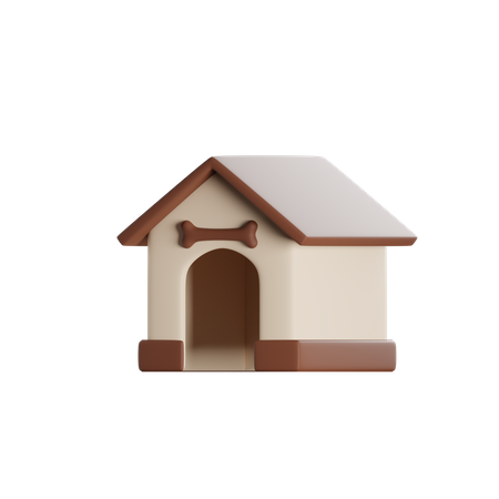 Casa de perro  3D Icon