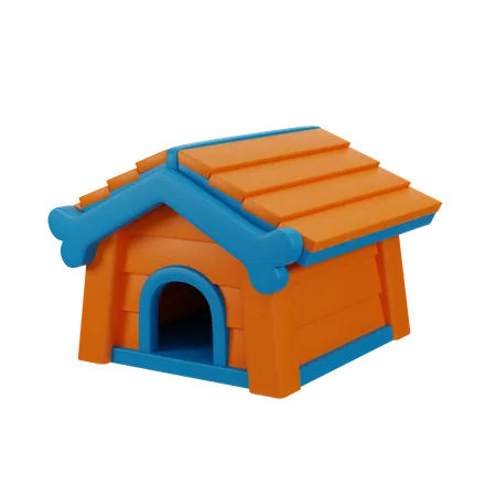 Casa de perro  3D Icon