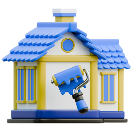 Renovação de Casa  3D Icon