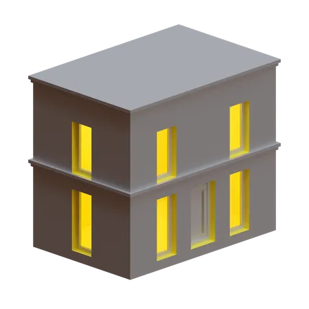 Casa tipo loft  3D Illustration