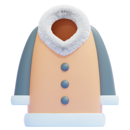 Casaco de inverno  3D Icon