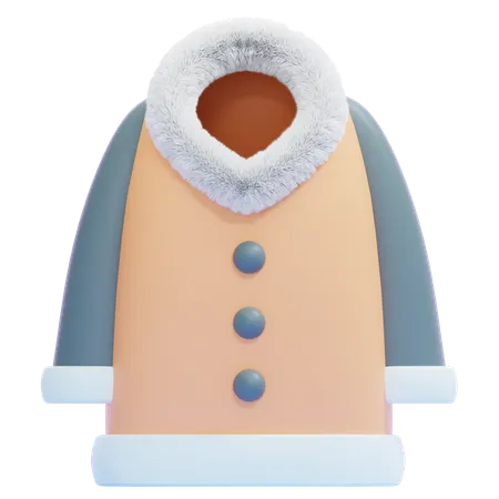 Casaco de inverno  3D Icon