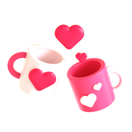 Caneca de casal  3D Icon