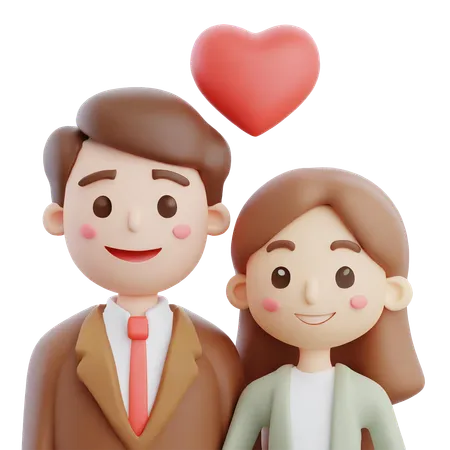 Casal bonito  3D Icon