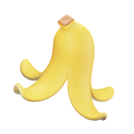 Casca de banana  3D Icon