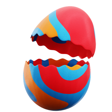 Casca de ovo  3D Icon