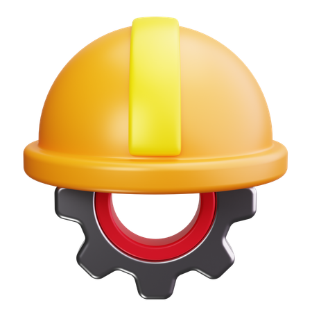 Casco de seguridad  3D Icon