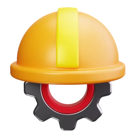 Casco de seguridad  3D Icon