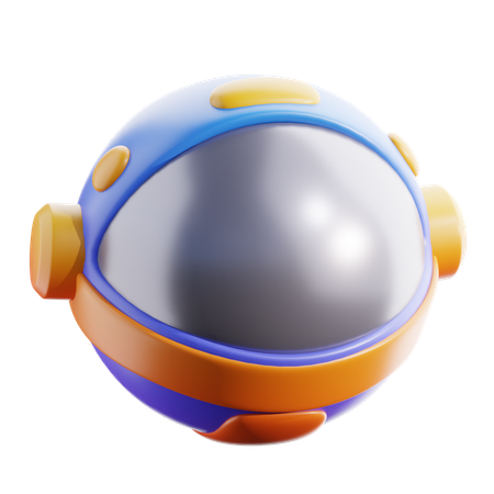 Casco de astronauta  3D Icon