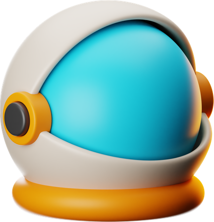 Casco de astronauta  3D Icon