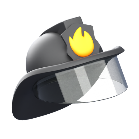 Casco de bombero  3D Icon