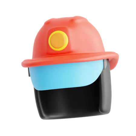 Casco de bombero  3D Icon
