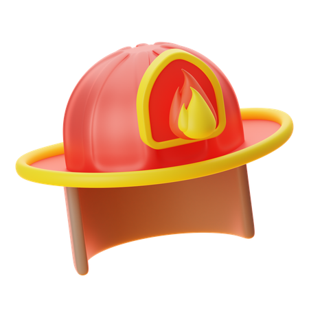 Casco de bombero  3D Icon