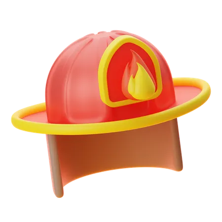 Casco de bombero  3D Icon