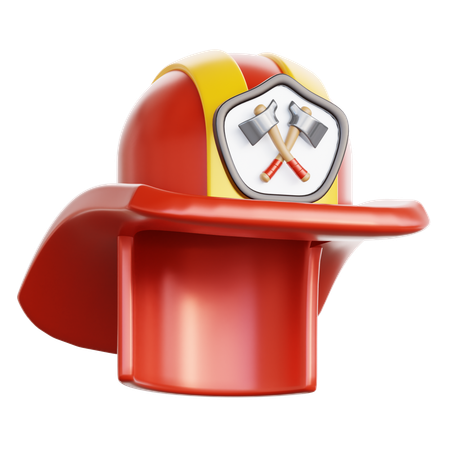 Casco de bombero  3D Icon