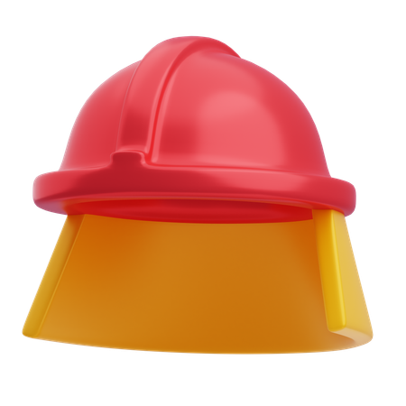 Casco de bombero  3D Icon