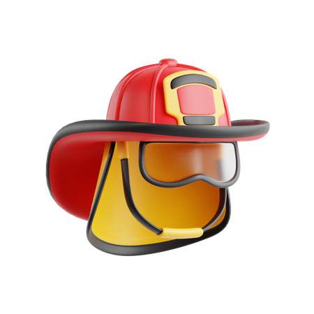 Casco de bombero  3D Icon