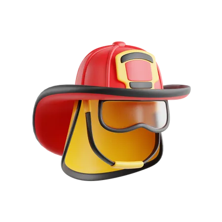 Casco de bombero  3D Icon