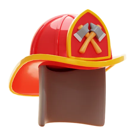Casco de bombero  3D Icon
