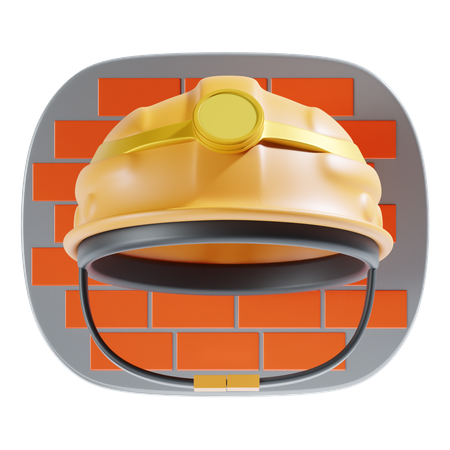 Casco de construcción  3D Icon